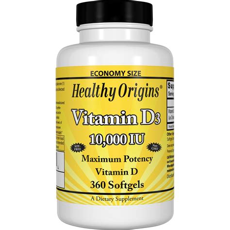 Healthy Origins Vitamin D Iu Softgels Iherb