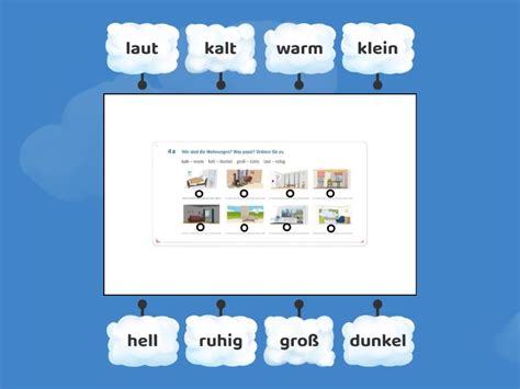 Meine Wohnung Adjektive Labelled Diagram