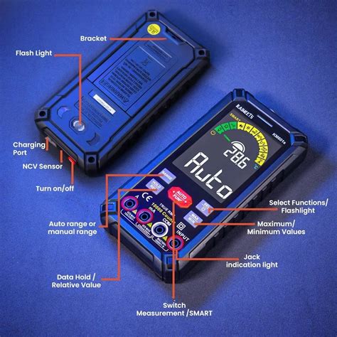 Kaiweets Km S Digital Multimeter Counts True Rms Meter Smart