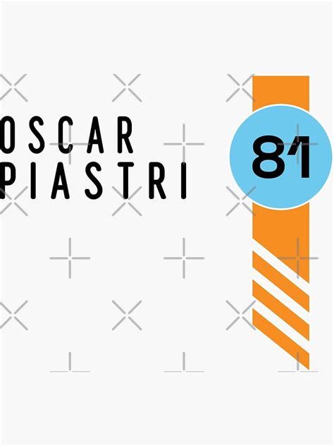 Oscar Piastri 81 Formula One Mclaren Sticker For Sale By Demhan