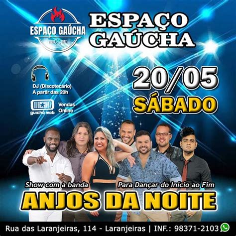 Show Da Banda Anjos Da Noite No Espa O Ga Cha Guiche Web