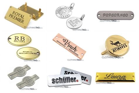 Custom Engraved Metal Tags with Logo | ClothingTAGs.cn