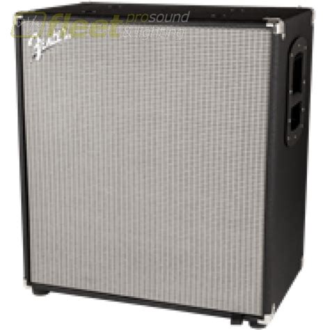 Fender Rumble 410 Cabinet V3 Bass Cabinet Black Silver 2270900000 Fleet Pro Sound