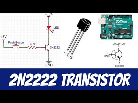 2N2222 NPN Transistor As A Switch Arduino Example With LED, 49% OFF