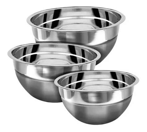 Juego Set Bowls Mezclador Acero Inoxidable Tazon Vasconia