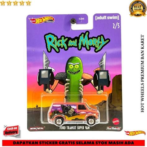 Hot Wheels Premium Rick And Morty Ford Transit Super Van Car Culture Shopee Malaysia