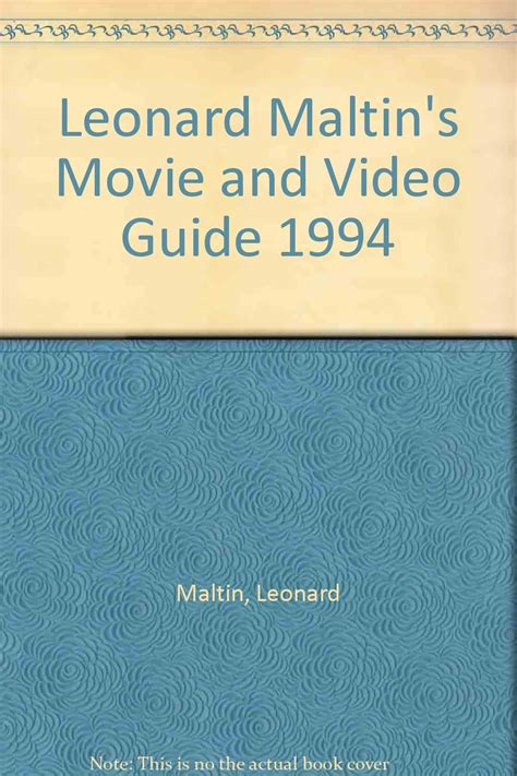 Leonard Maltin S Movie And Video Guide 1994 Leonard Maltin 9780451179609 Books