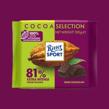 Buy Ritter Sport Cocoa Selection 81 Dark Chocolate 100g Free