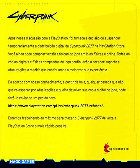 Revista Mago Games Rd Z Cyberpunk Como Pedir Reembolso Na