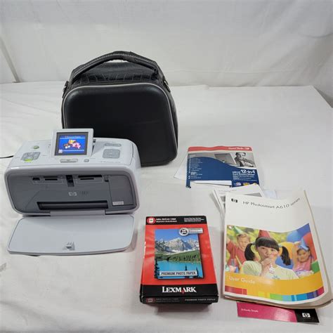 Used HP Photosmart A616 Digital Photo Inkjet Printer W Case Premium