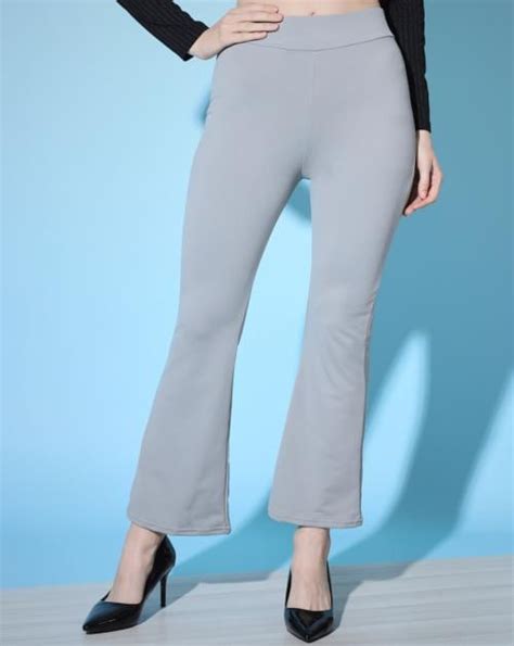 Buy Buynewtrend Grey Solid Lycra Full Length Women Palazzo Pant Online At Best Prices In India