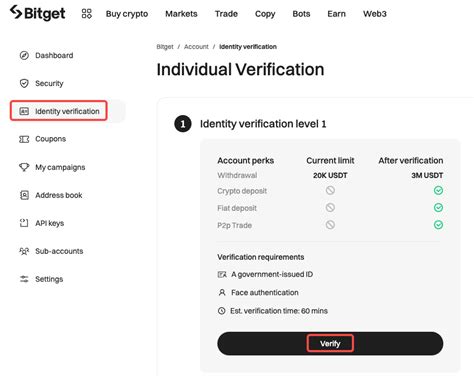 How To Complete Individual Verification KYC Web Tutorial Bitget