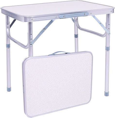 Mesa Dobrável de Alumínio Portatil Vira Maleta Camping 60 cm x 45 cm