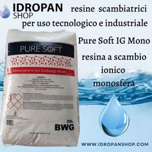 Resina A Scambio Ionico Monosfera Pure Soft IG Sacco Di 25 Litri