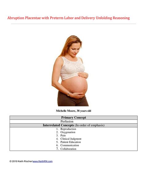 SOLUTION Placental Abruption Unfolding Reasoning Docx Studypool