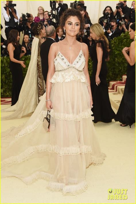 Selena Gomez Looks Heavenly In Sheer Gown At Met Gala 2018 Met Gala