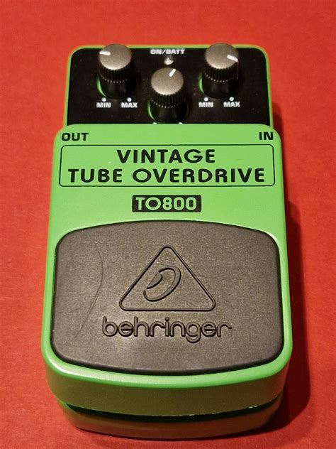 Behringer To Vintage Tube Overdrive Effects Pedals