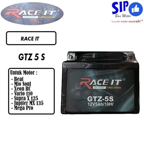 Jual Aki Race It Gtz S V Ah Aki Beat Mio Scoopy Vario Genio Di