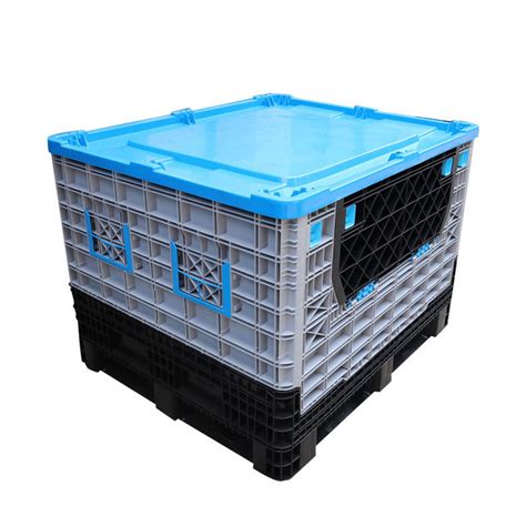 X X Mm Collapsible Stackable Industrial Plastic Pallet Bin