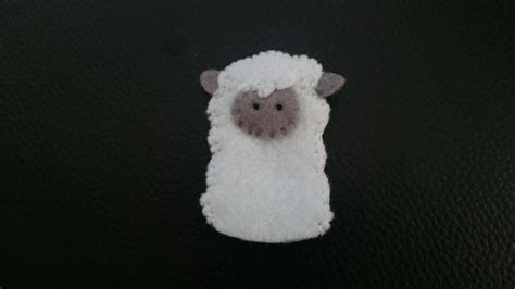 Felt Sheep Finger Puppet 20 10 15