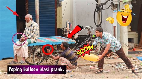 Update Balloon Blast Prank With Public Part12 REACTION Prank Ballon