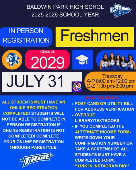 Baldwin Park High School | 🎓📚 In person Registration is almost here