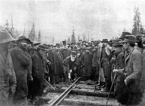 Last Spike Canadian Pacific Railway November 7 1885 Important