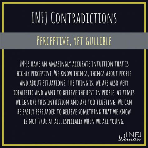 Infjs Have An Amazingly Accurate Intuition That Is Highly Perceptive