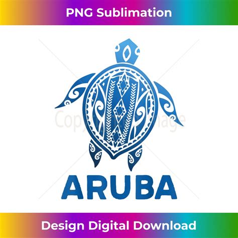 Aruba Tribal Tattoo Blue Sea Turtle Souvenirs Sophisticate Inspire