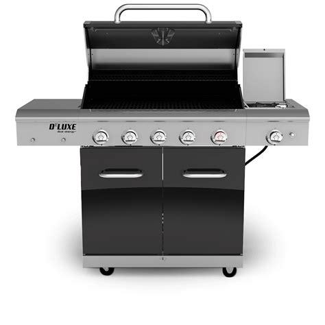 Deluxe 5 Burner Gas Grill With Stainless Steel Side Burner Nexgrill