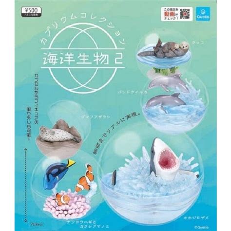 【日玩獵人】日版qualia 轉蛋海洋生物盆景品p2 水獺 海豚 鯊魚 小丑魚多莉 海豹 全5種 整套販售 蝦皮購物