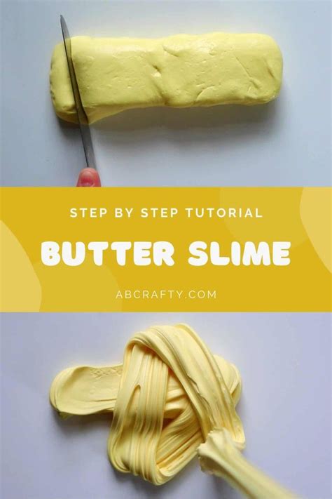 Butter Slime How To Easily Make Butter Slime Ab Crafty