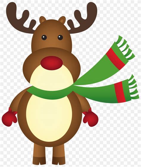 Santa And Rudolph Clip Art