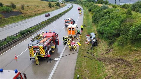 Schwerer Unfall Auf Der Autobahn A Im Saale Orla Kreis Mit Einem