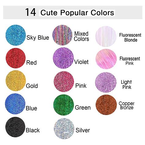 hair tinsel heat resistant 8