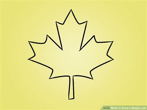 How to Draw a Maple Leaf: 12 Steps (with Pictures) - wikiHow