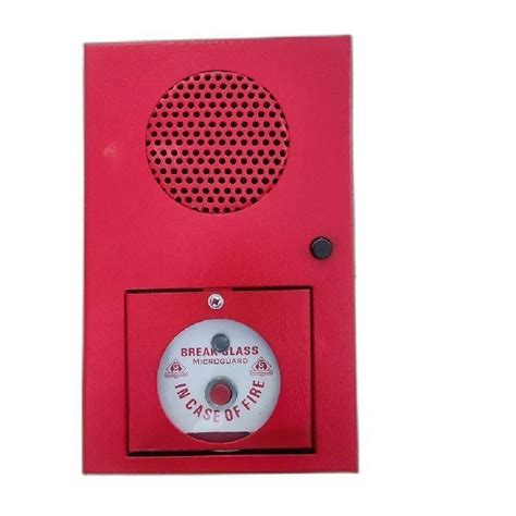 Red Mild Steel Mcp Fire Alarm Hooter For Offices At Rs In Chandigarh