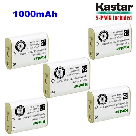 Kastar Hhr P Cordless Phone Battery Ni Mh V Mah For Panasonic