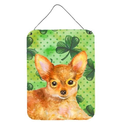 Carolines Treasures Bb9896ds1216 Toy Terrier St Patrick S Wall Or Door Hanging 16hx12w King