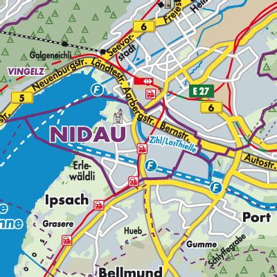 Nidau Stadtpl Ne Und Landkarten