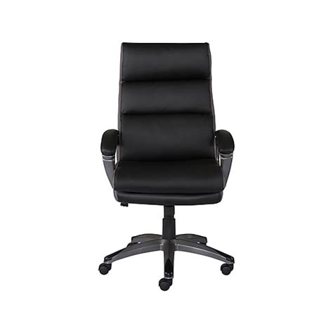 Staples Rockvale Luxura Faux Leather Manager Chair Black 50221 Cc At