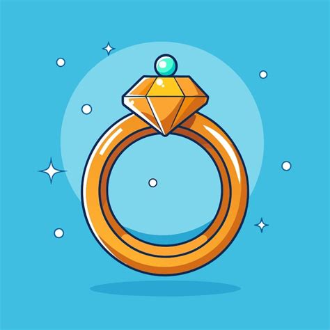 Dibujos Animados De Anillo De Ilustraci N Vectorial Vector Premium