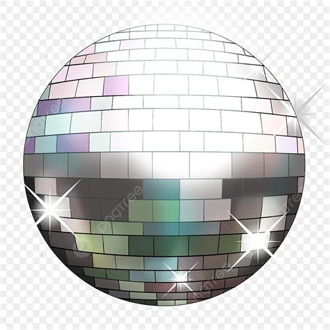 Silver Disco Ball Png Transparent Variegated Mixed Disco Ball With