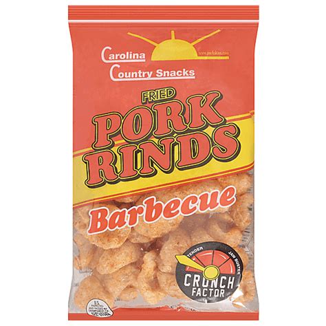 Carolina Country Snacks Pork Rinds Fried Barbecue 1 75 Oz Chips