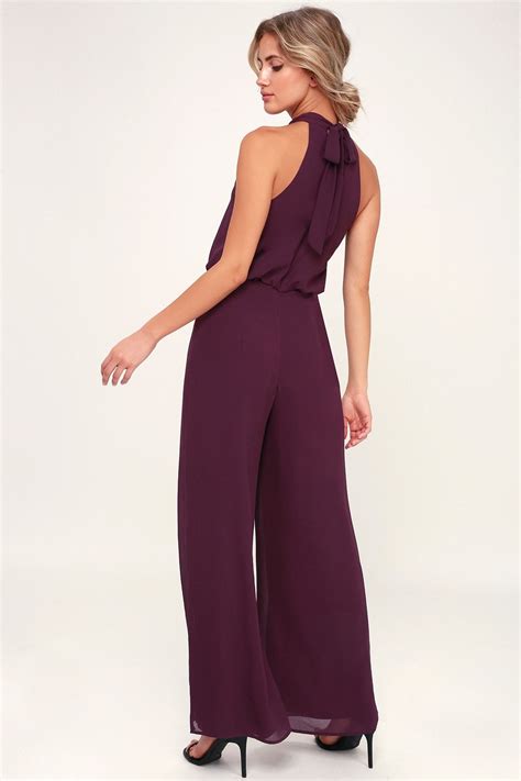 Plum Jumpsuit For Wedding Jenniemarieweddings