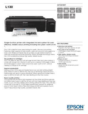 Fillable Online Single Function Printer With Integrated Ink Tank System