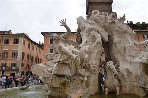 Fontana Dei Quattro Fiumi Bernini Piazza Navoma Flickr