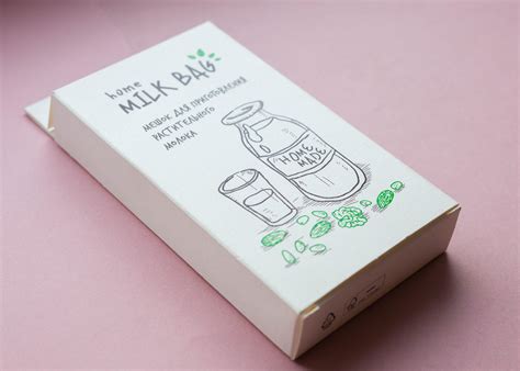 The Home Milk Bag's Packaging Highlights the Brands Green Values