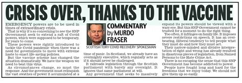 Murdo Fraser On Twitter My Comment In Todays Scottish Daily Mail On