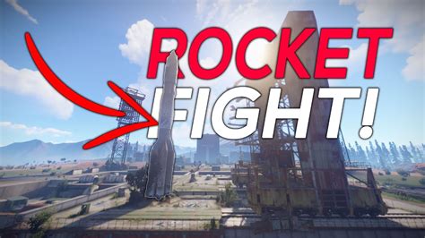 Massive Rocket Launch Site Fight Rust Gameplay Youtube